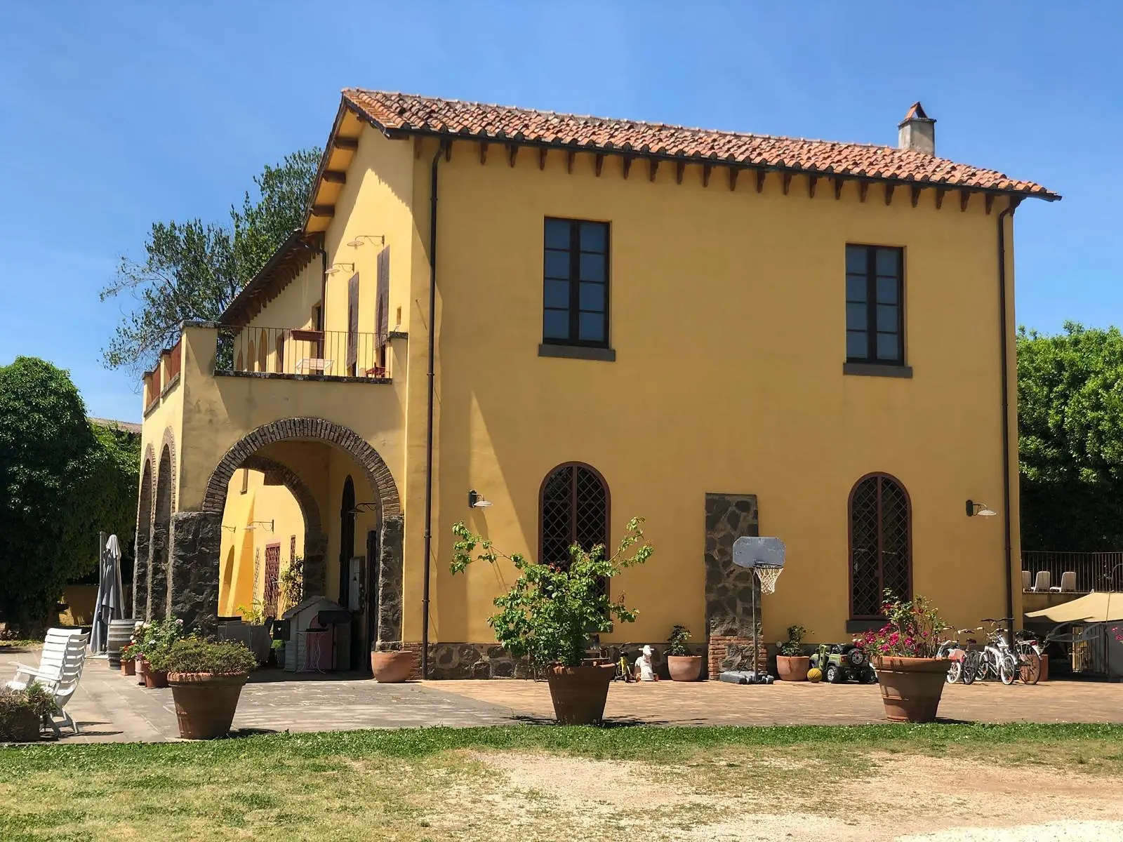 The house seen from the garden