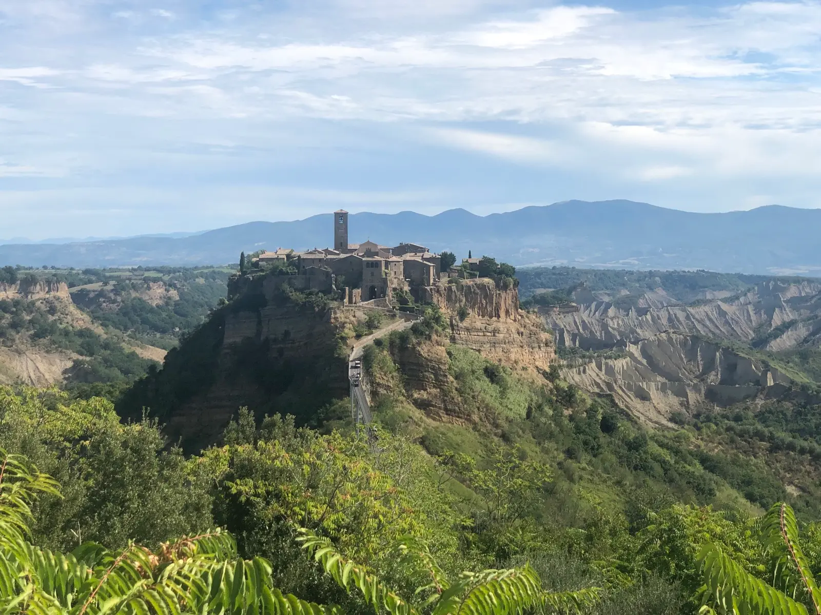 Civita di Bagnoregio on its tufa spur