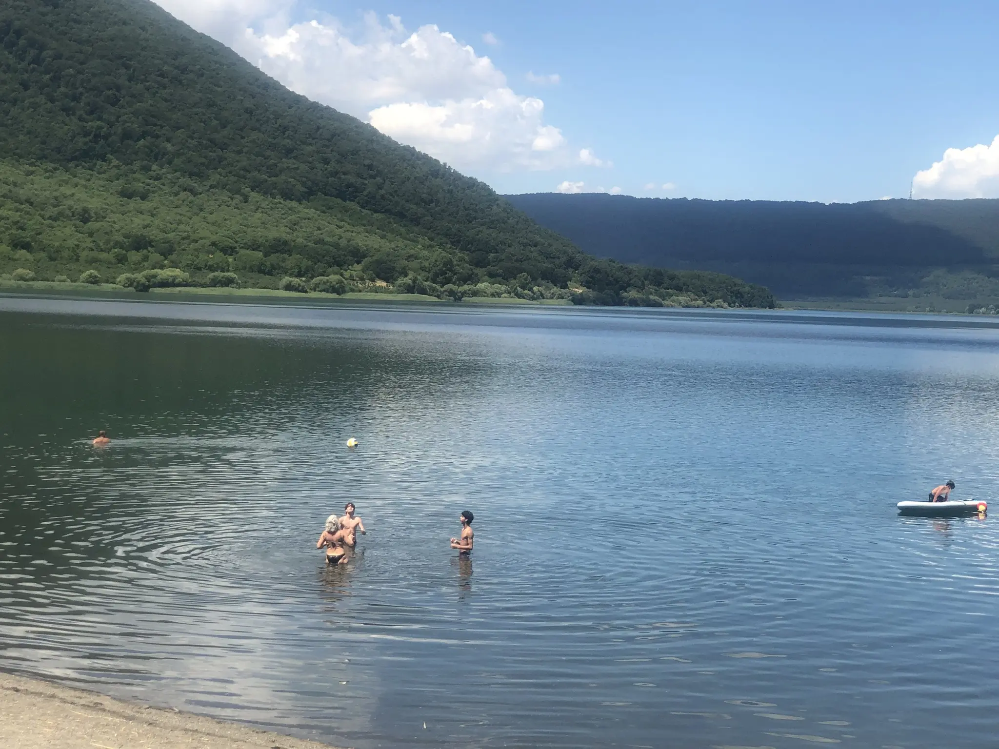 A summer swim in Lake Vico