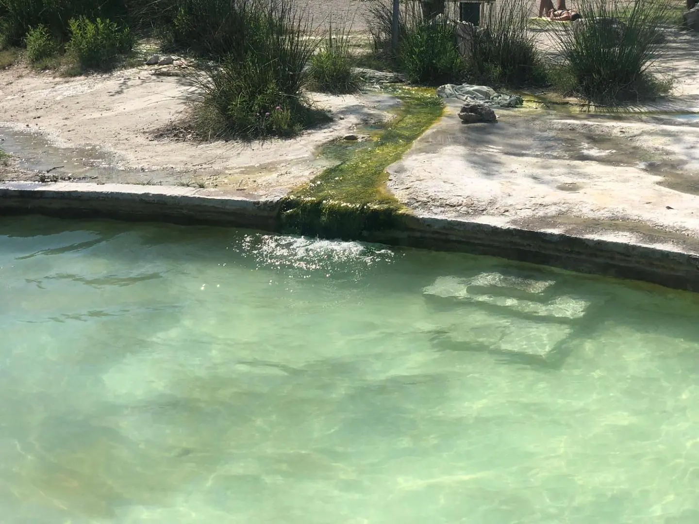 An open-air thermal spring near Viterbo